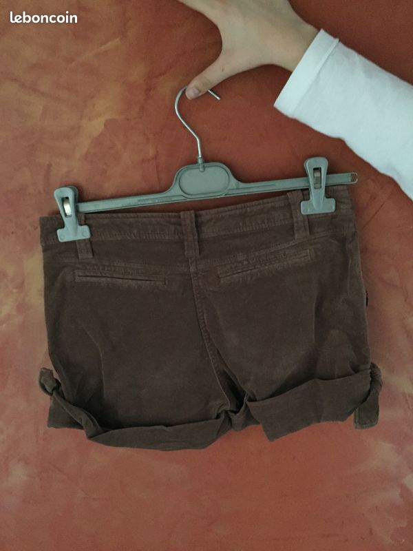 Short velours camel naf naf t36 (image 2)