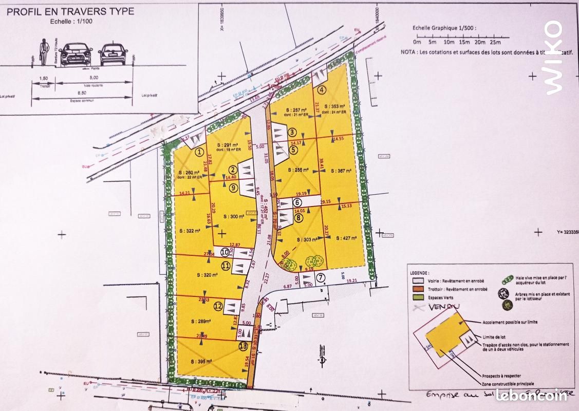 Terrain 424 m² Bollene · à Bollène · 85 000 €