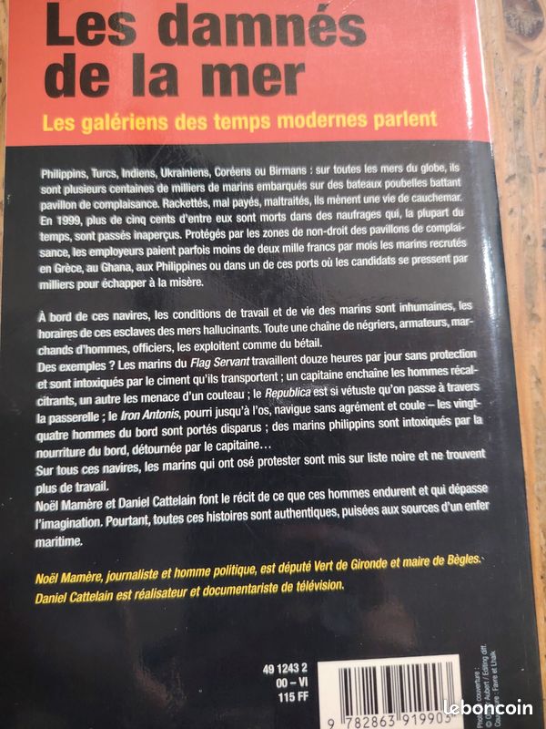 Les damnés de la mer Noël Mamére Daniel Cattelain (image 3)