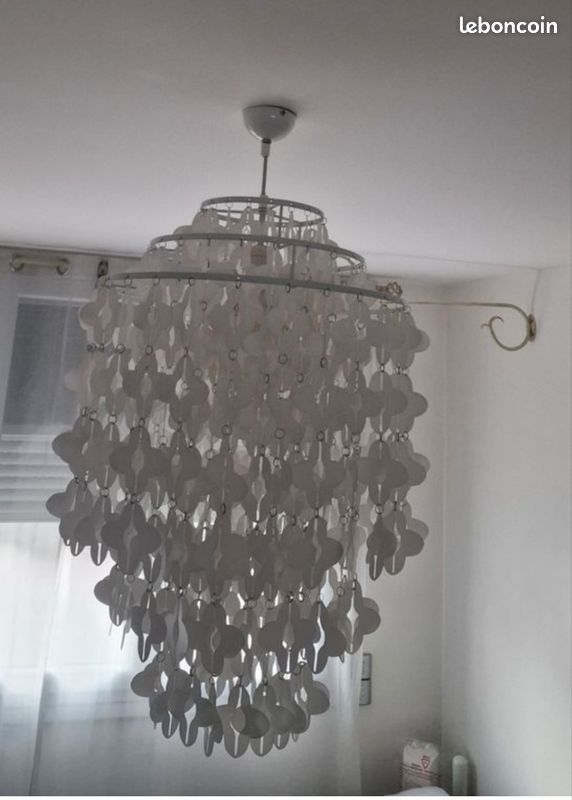 Lustre blanc design 3 étages – suspension moderne élégante (image 4)