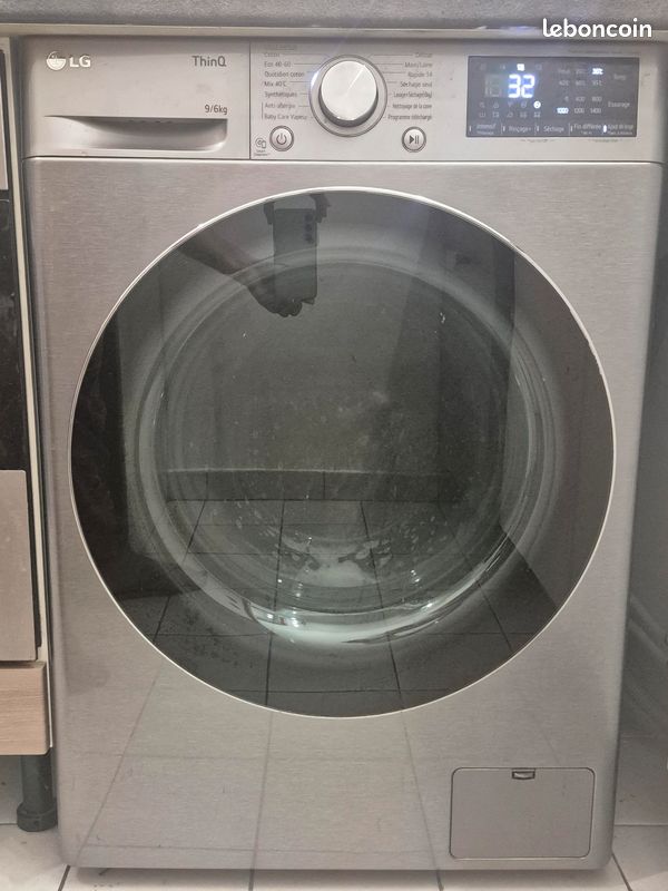 Lave linge séchant hublot LG F964V42IXRS (image 1)