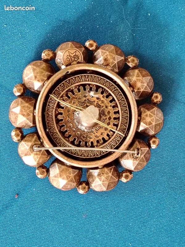 Broche Signée GAS - Occasion - Bijou Vintage Ou Contemporain