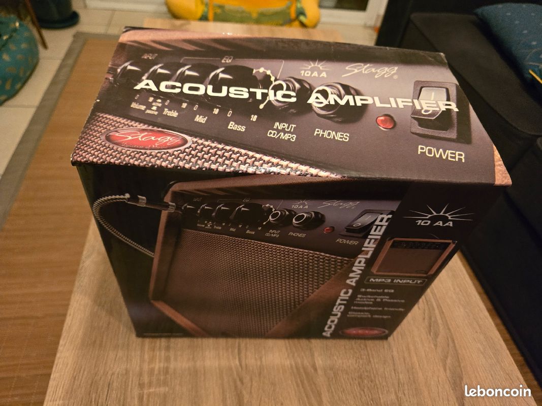 Amplificatore Per Chitarra Acustica Stagg 10W - Con EQ A 3 Bande E Ingresso AUX - Foto 5