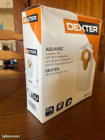 Sac Aspirateur Dexter Power 30l Sacs à Aspirateur Synthétiques 10