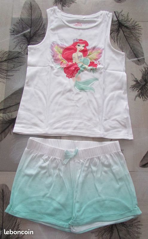 Pyjama Disney Ariel la petite sirène 10 ans Ysatis13 Vêtements