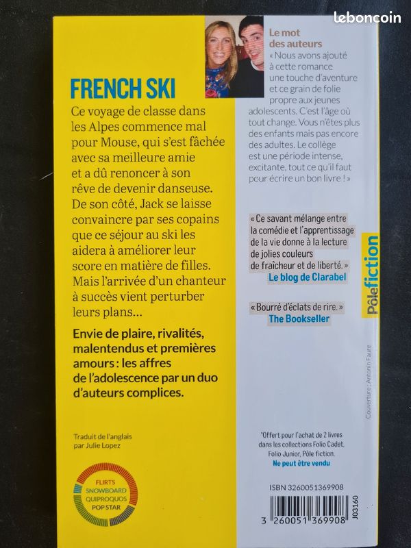 Livre - roman French Ski de Tom Ellen et Lucy Ivison (image 2)
