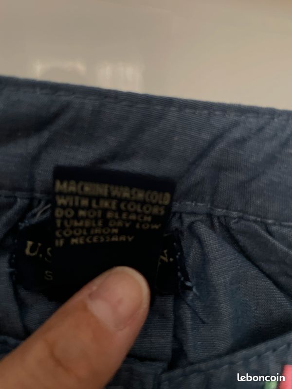 US POLO Top fille bleu (image 7)
