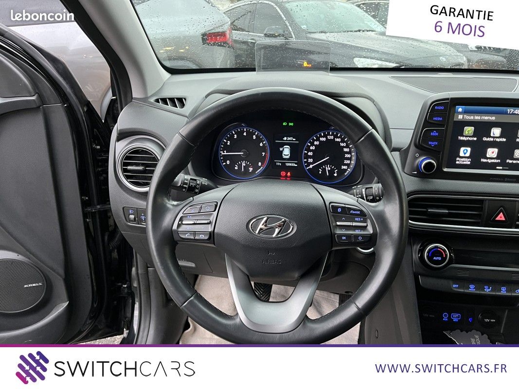 Hyundai Kona 1.0 T-GDi 120cv EDITION * CARPLAY CLIM AUTO CAMERA DE RECUL PACK SON (image 28)