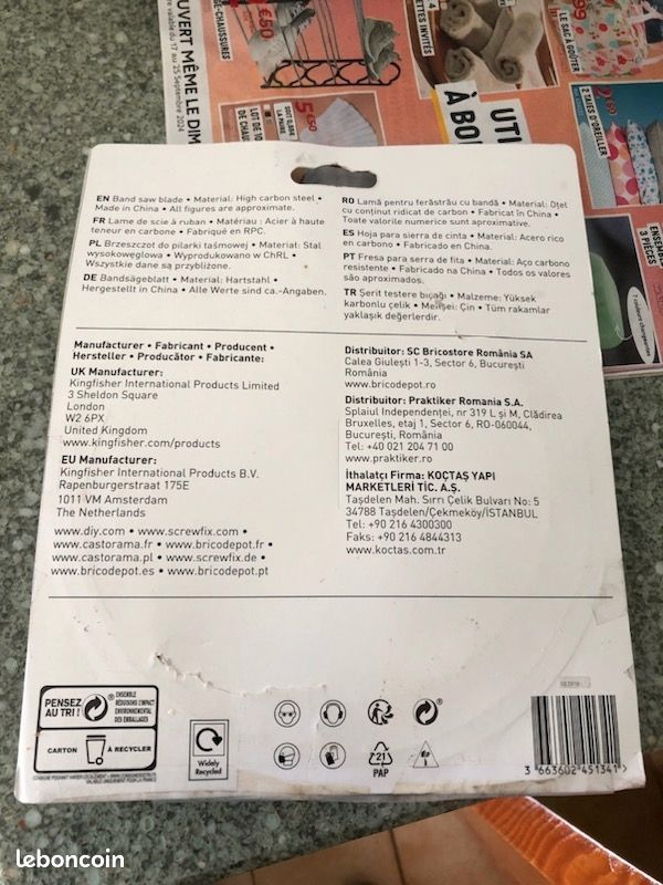 Lame de petite scies à ruban (image 3)