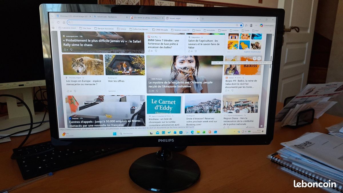 Écran Moniteur Philips 22” LED avec 2HP (image 1)