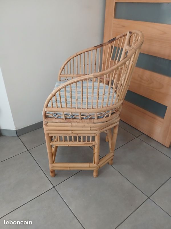 Fauteuil rotin (image 4)