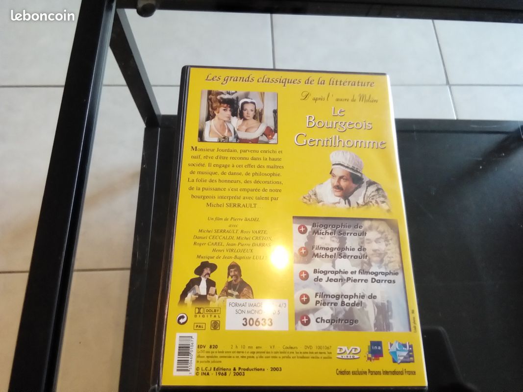 DVD "le bourgeois gentilhomme" (image 2)