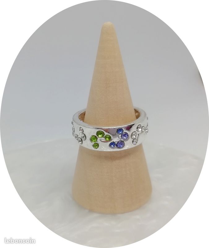 Bague strass multicolore (image 3)