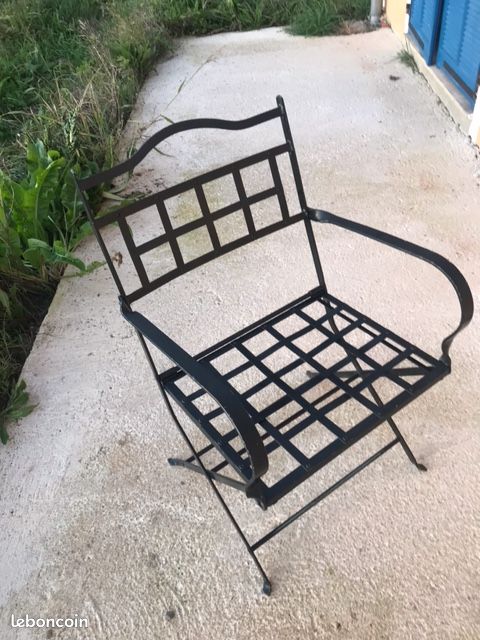 Fauteuils extérieur fer laqué Hervé Beaume (image 5)