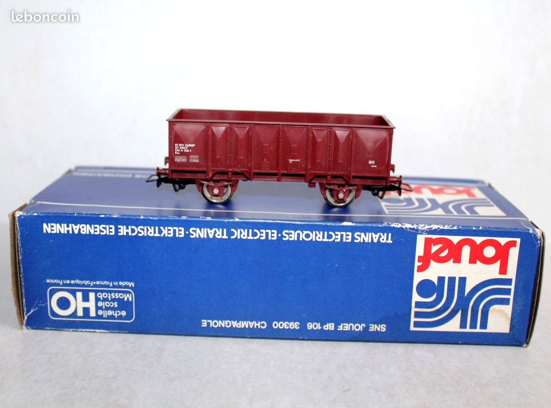 JOUEF HO LOT 2 WAGON TOMBEREAU A BORD HAUT, TRANSPORT MARCHANDISE