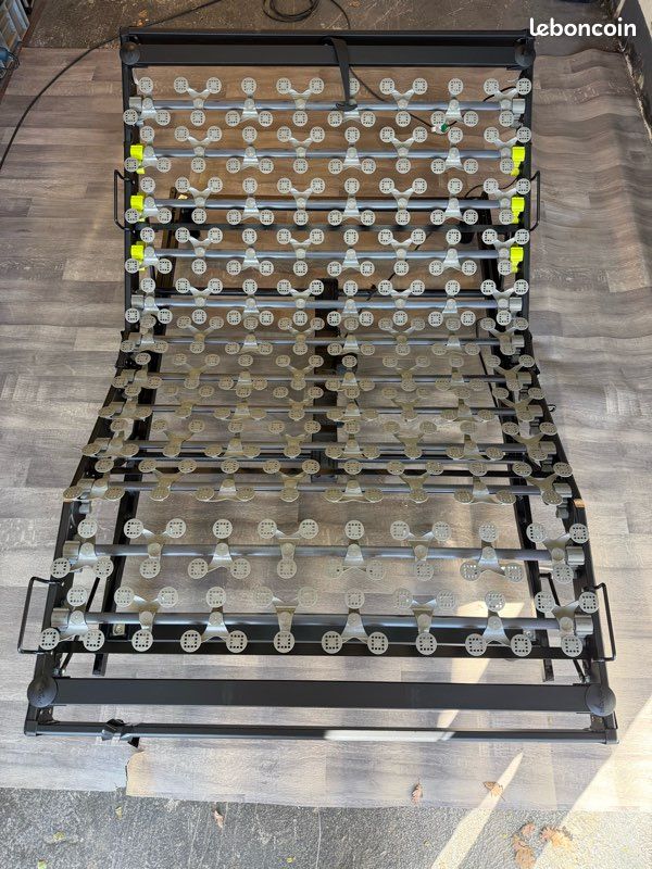 Lit sommier électrique+matelas 120x200 haut de gamme (image 1)