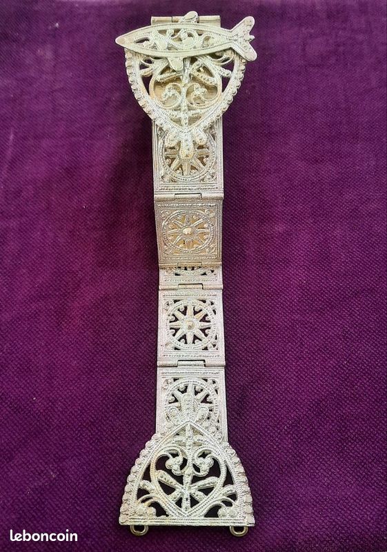 Ceinture Ancienne En Argent Berbère - Pièce Ethnique D'occasion, Artisanat Traditionnel