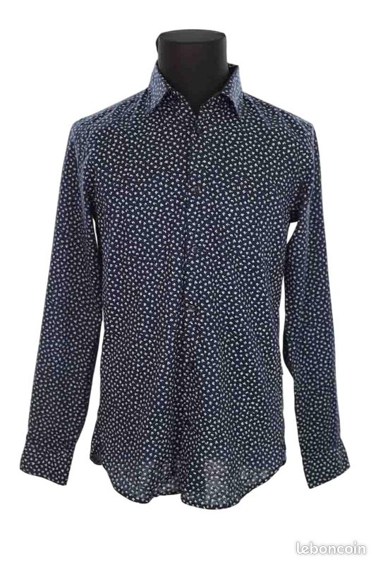 Chemises Lin Chemise Hugo Boss Bleu Chemise En Lin Hugo Boss Vêtements