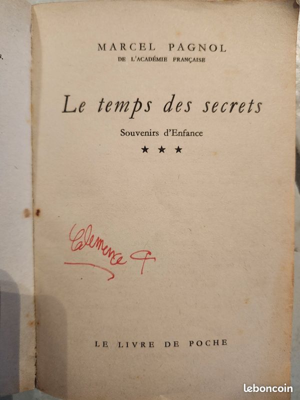 Les temps des secrets Marcel Pagnol (image 2)
