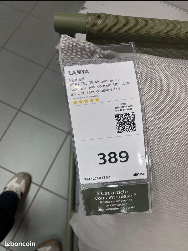 Fauteuil extérieur alinéa (image 2)