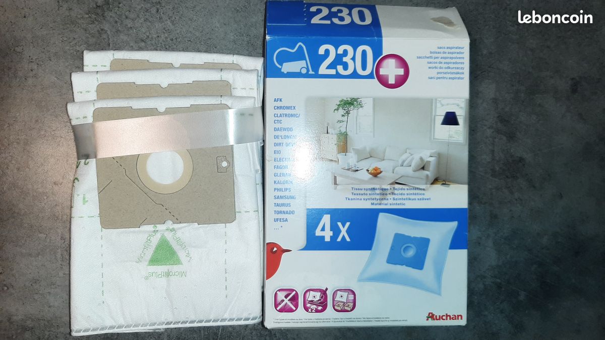 Comparatif Aspirateur Sac Aspirateur Tornado Auchan Sacs Aspirateur Auchan  230 Pour Electrolux Daewoo Philips Samsung