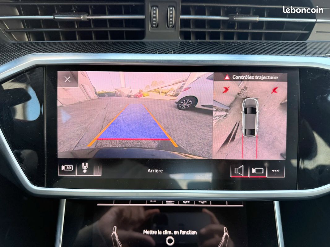 AUDI A7 Sportback 55 TFSIe 367ch Stronic BVA7 Quattro Competition / VOLANT CARBON LED & PACK CARBON / CIEL ETOILÉ (image 35)