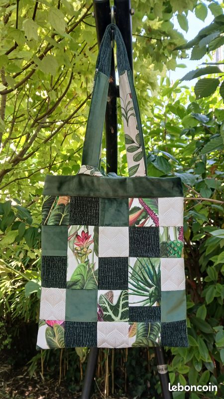 Sac tote bag fait main unique (image 2)