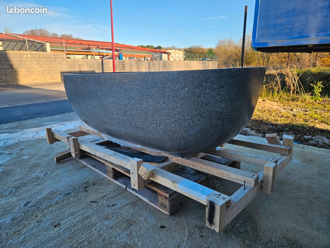 ❤️ Baignoire en pierre fabriquée à la main – Un choix prestigieux pour ceux qui veulent une pièce rare (image 2)