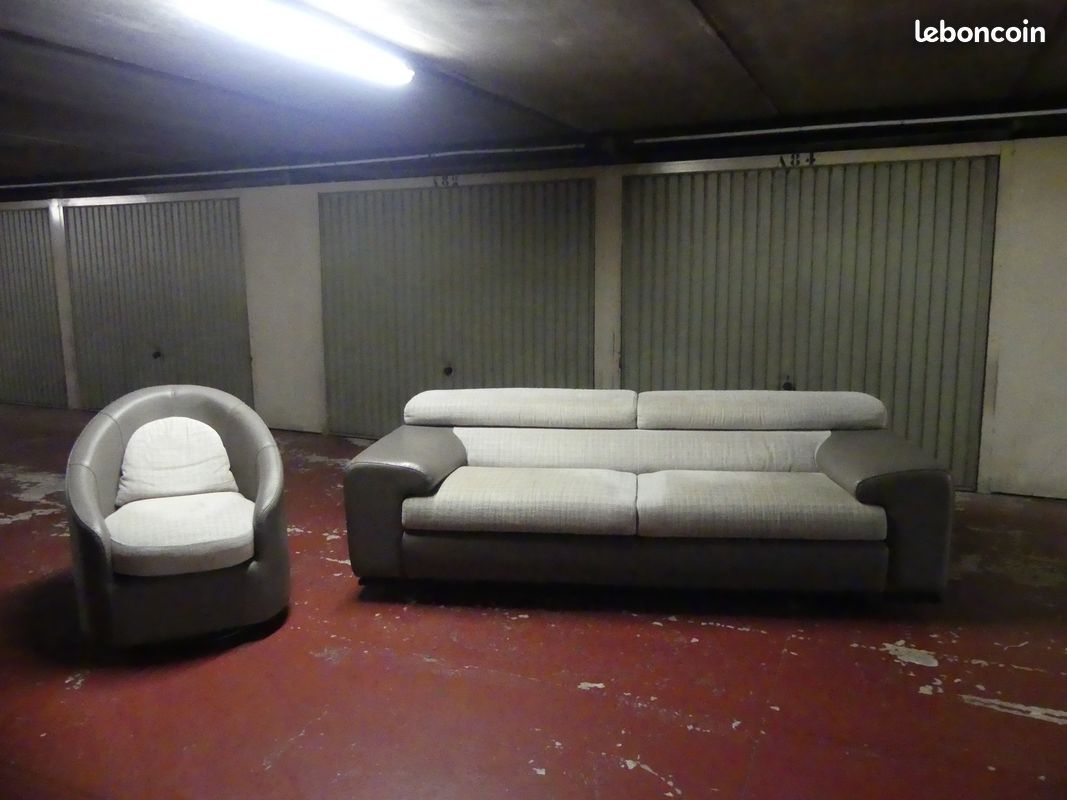 Canapé 3 places + fauteuil (image 1)