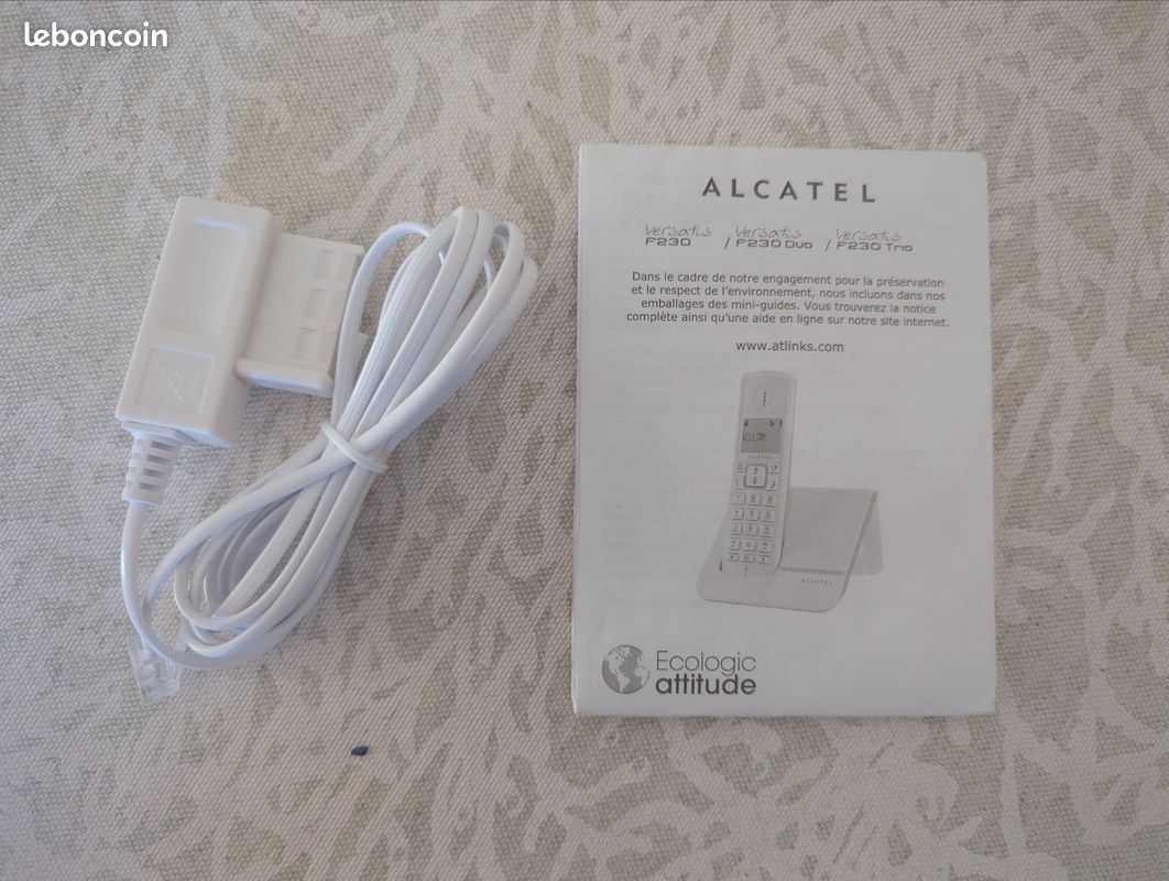 Lot 2 téléphones sans fil Alcatel F230 Duo (image 5)