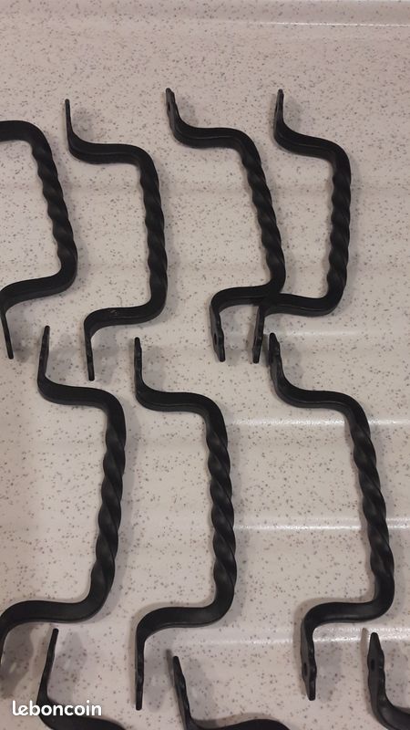 18 Poignées travaillées, torsadées Longueur 13cm (image 2)