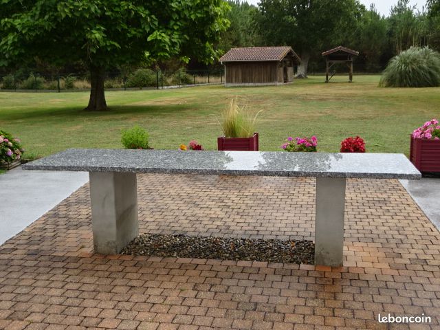 Plateau de table jardin, îlot, plan de travail en Granit 3 mètres (image 2)
