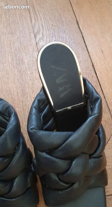 Mules en cuir zara (image 4)