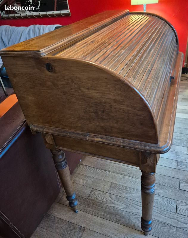 Bureau à cylindre en Hêtre massif (image 10)