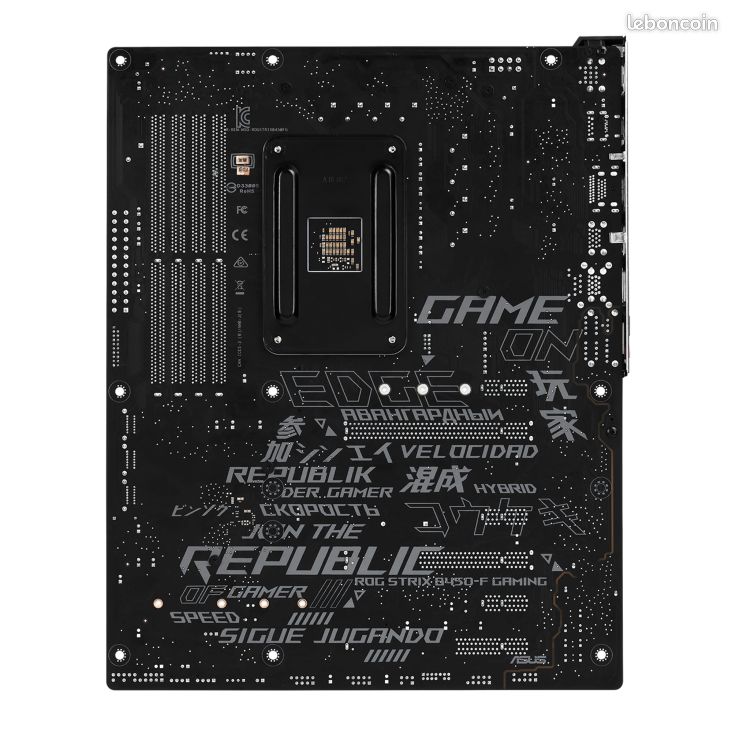 ROG STRIX B450-F GAMING – Carte mère gaming AMD AM4 B450 au format ATX avec DDR4 3 200 MHz, SATA 6 Gb/s, HDMI 2.0, Dual NVMe M.2, USB 3.1 Gen 2 et éclairage LED Aura Sync RGB (image 5)