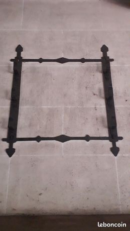 ANCIEN SUPPORT EN metal de Huilier Vinaigrier sel et poivre et moutarde