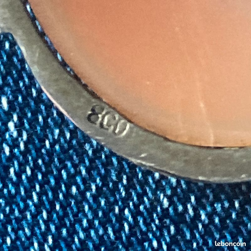 Paire de coupes montées en argent étranger, poinçon cygne, bases