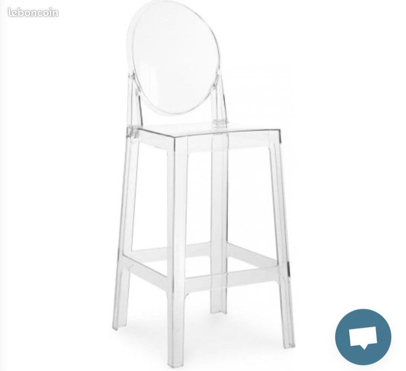 Tabouret de bar transparent (image 3)