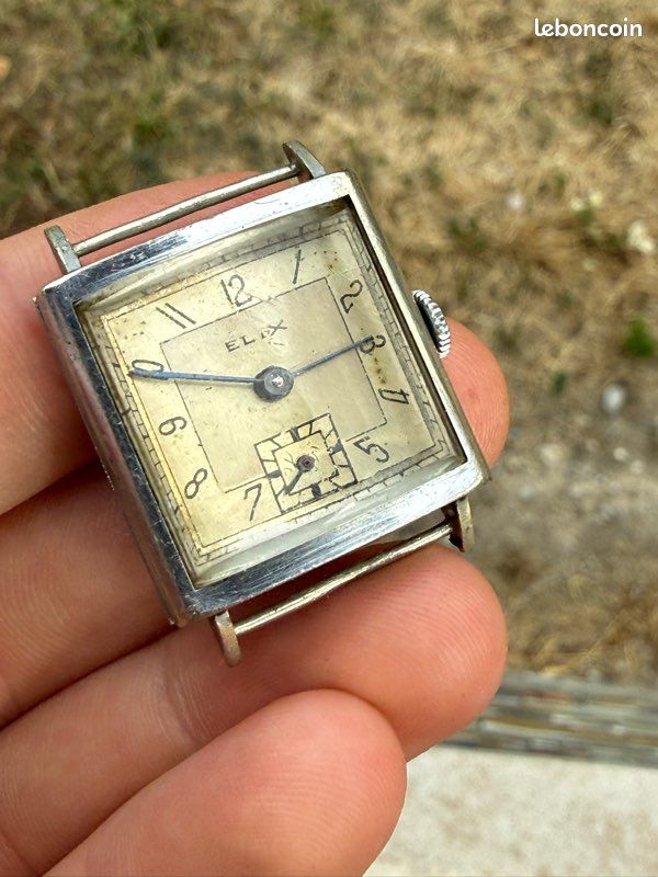 Montre Art Déco ELIX – Petite Seconde – Acier Inoxydable – Années 1930 (image 2)