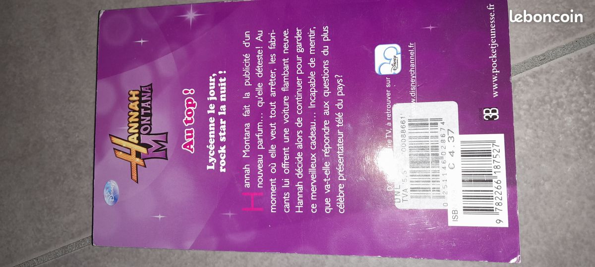 Lots de 2 livres - Hannah Montana - Disney -Très bon état (image 7)