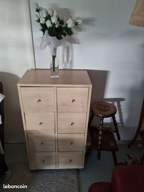 Meuble bois à tiroir vintage (image 1)