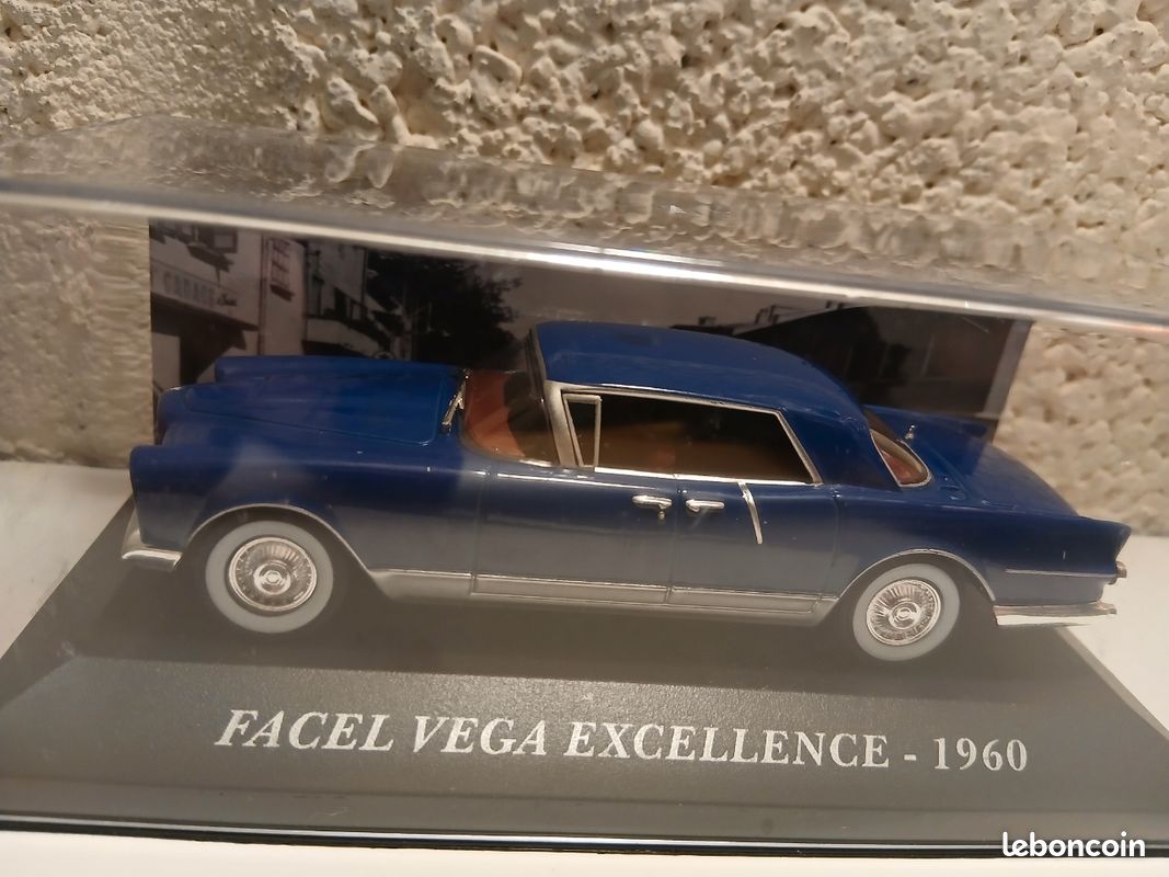 Modèle Réduit Facel Vega 1955 – Échelle 1/24 Par Hachette, état Vitrine, Pièces Manquantes