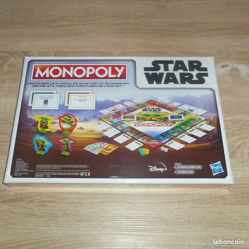 Star Wars The Mandalorian Monopoly Jeu de société Disney Hasbro Gaming - France