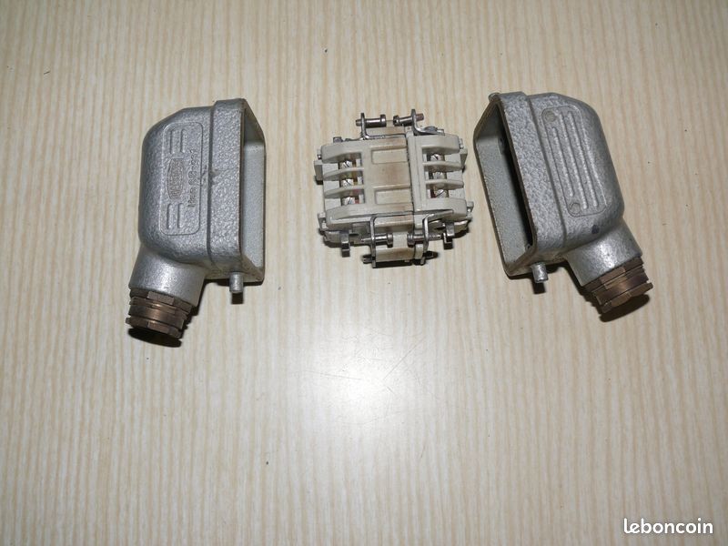 (🔌6) Connecteurs Harting 6P+T 16A (image 5)