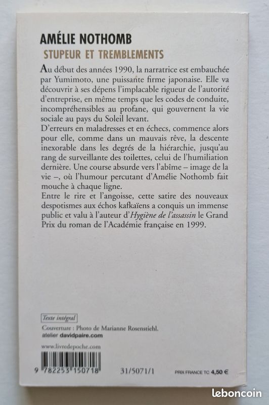 Lot de 3 livres de Amélie Nothomb - Etat neuf (image 3)