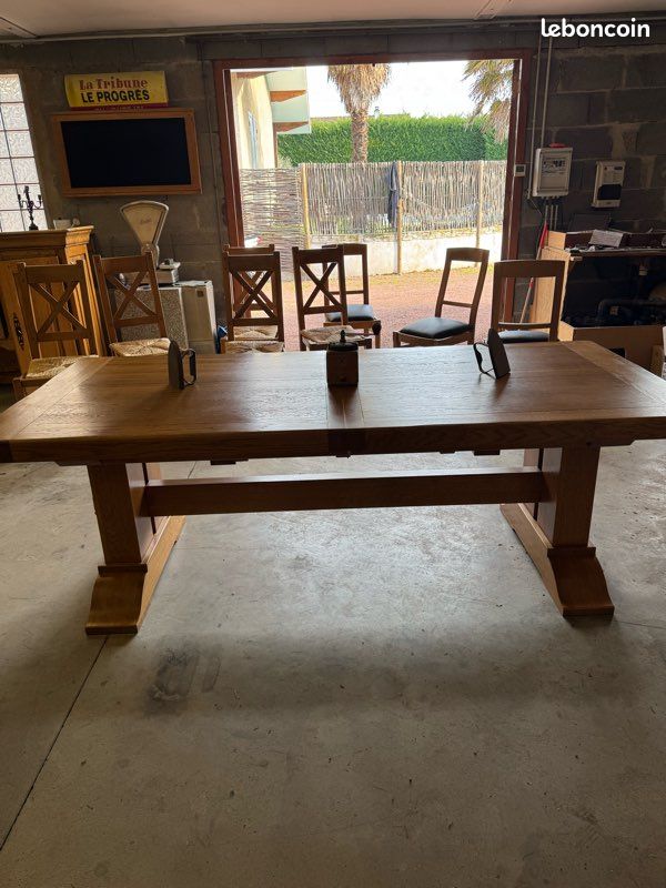 Tables Monastère de 3m20 en chêne massif - Réf: TM98 - Table de Paris