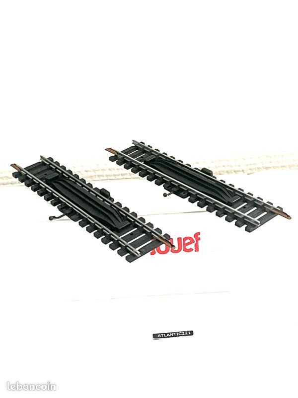 Lot 12 rails droits acier 34 traverses HO 1/87 JOUEF - Modélisme