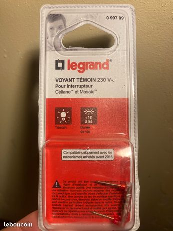 Voyant Lumineux Legrand 230V Pour Série Mozaic Et Céliane - Réf. 67666 - Neuf