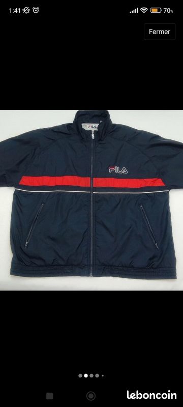 Coupe vent fila vintage XXL Vêtements