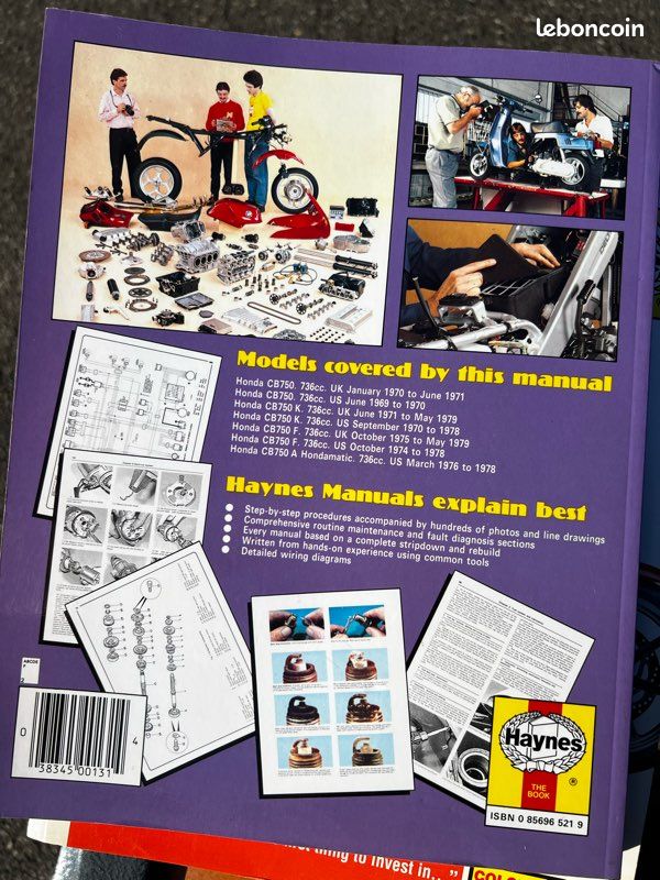 Revue technique d’atelier CB750 four 69/79 (image 2)